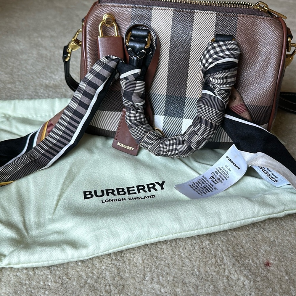 Burberry mini bag with scarf